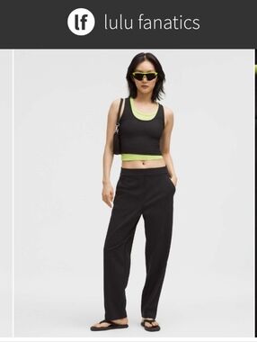 NWOT Lululemon Daydrift High-Rise Tapered Pant Tall Black Luxtreme Size M